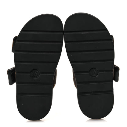 Louis Vuitton Nylon Monogram LV Pool Pillow Flat Comfort Mule 37 Cacao Brown 37 Cacao Brown 7 of 14