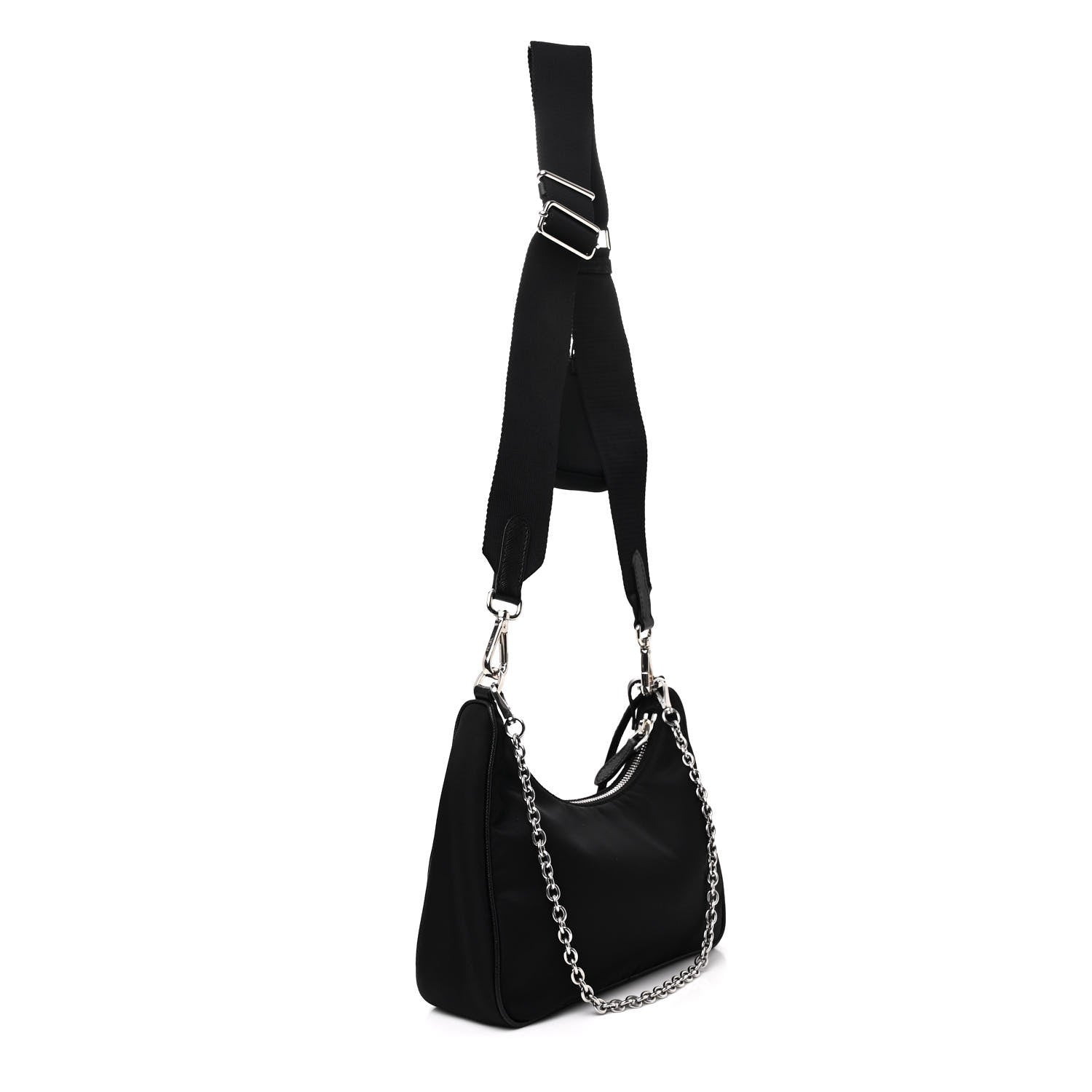 Prada Nylon Re-Edition 2005 Shoulder Bag Black 3 of 11