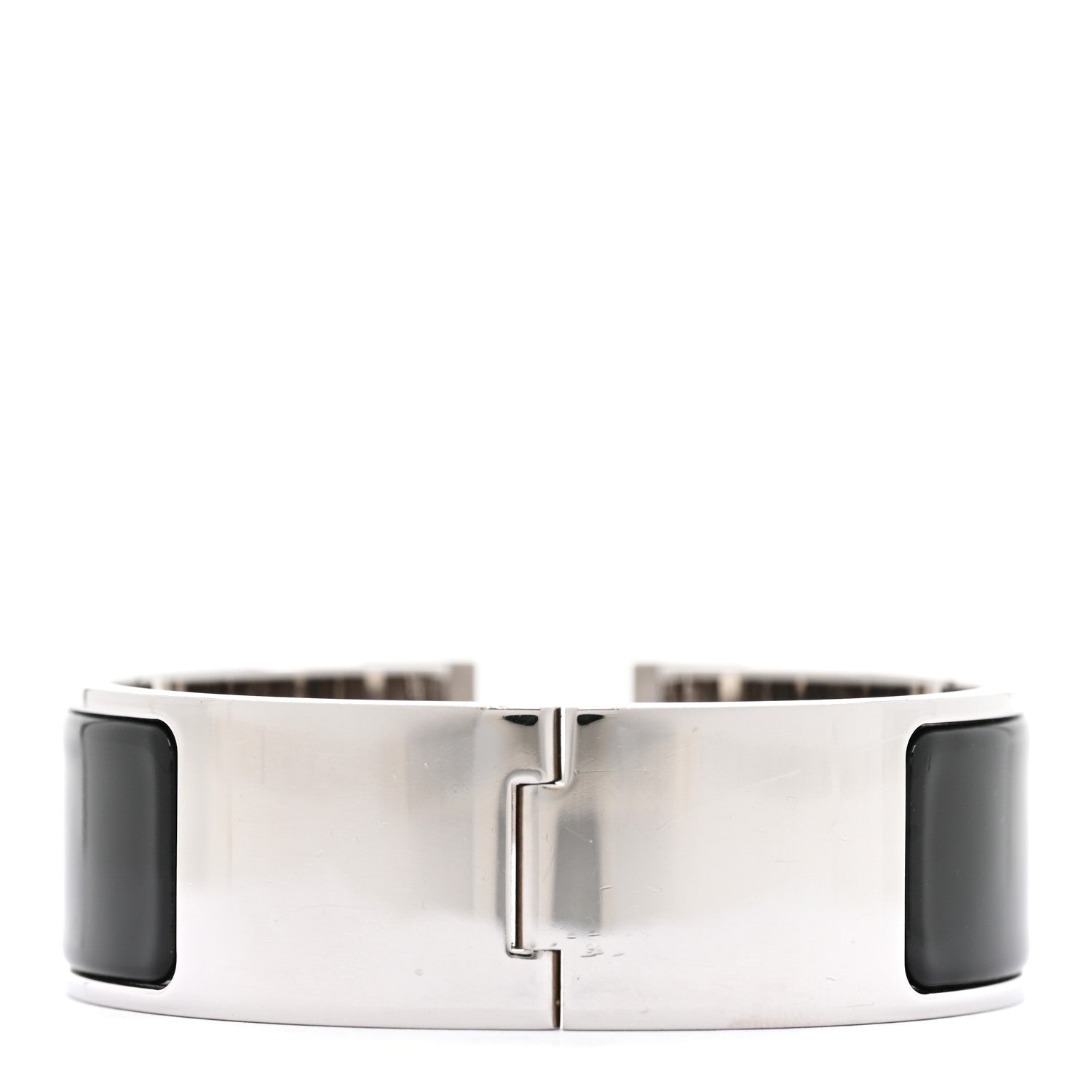 Hermes Enamel Wide Clic Clac H Bracelet PM Black 3 of 5