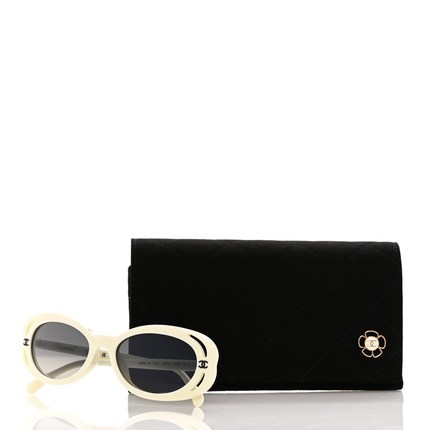 Acetate Oval Sunglasses 71571A White