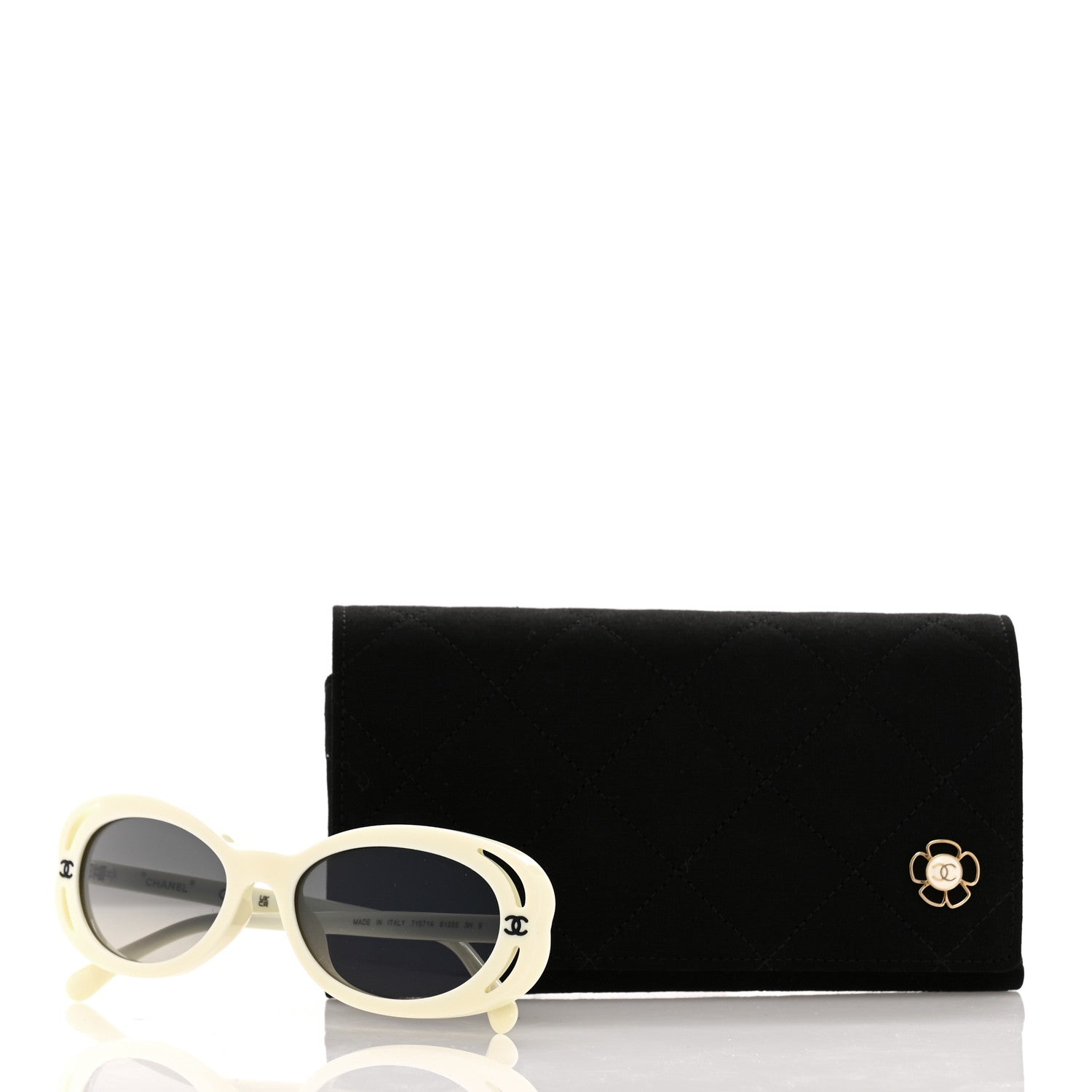 Chanel Acetate Oval Sunglasses 71571A White 7 of 7