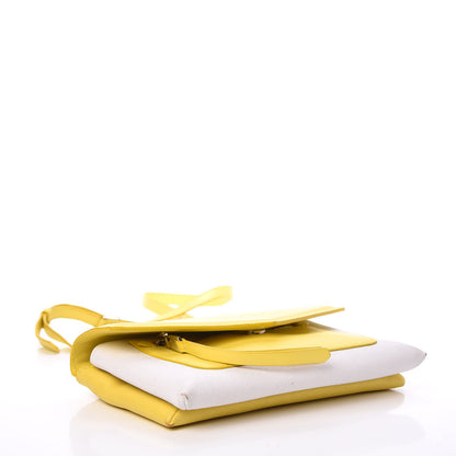 Givenchy Calfskin Goatskin Duetto Crossbody Bag Yellow 4 of 13