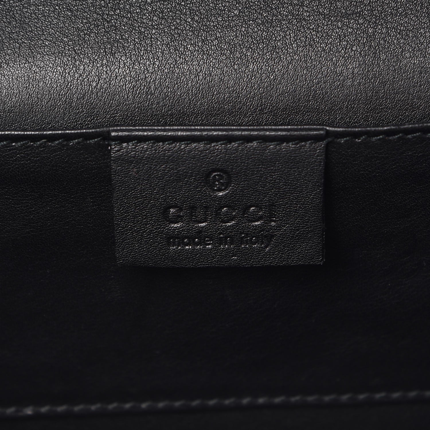 Gucci Suede Chain Clutch Black 6 of 9