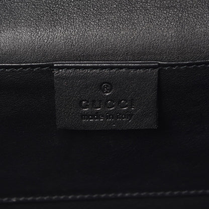 Gucci Suede Chain Clutch Black 6 of 9