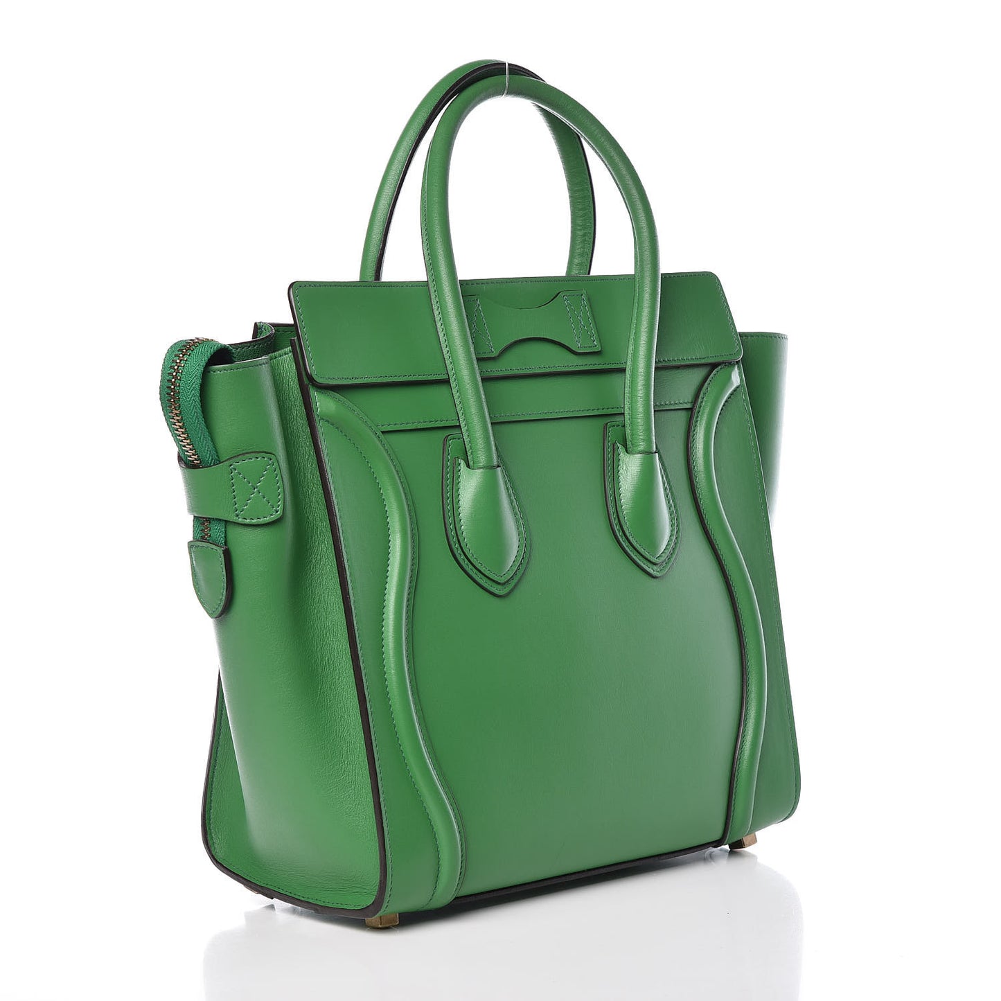 Palmelato Calfskin Micro Luggage Grass