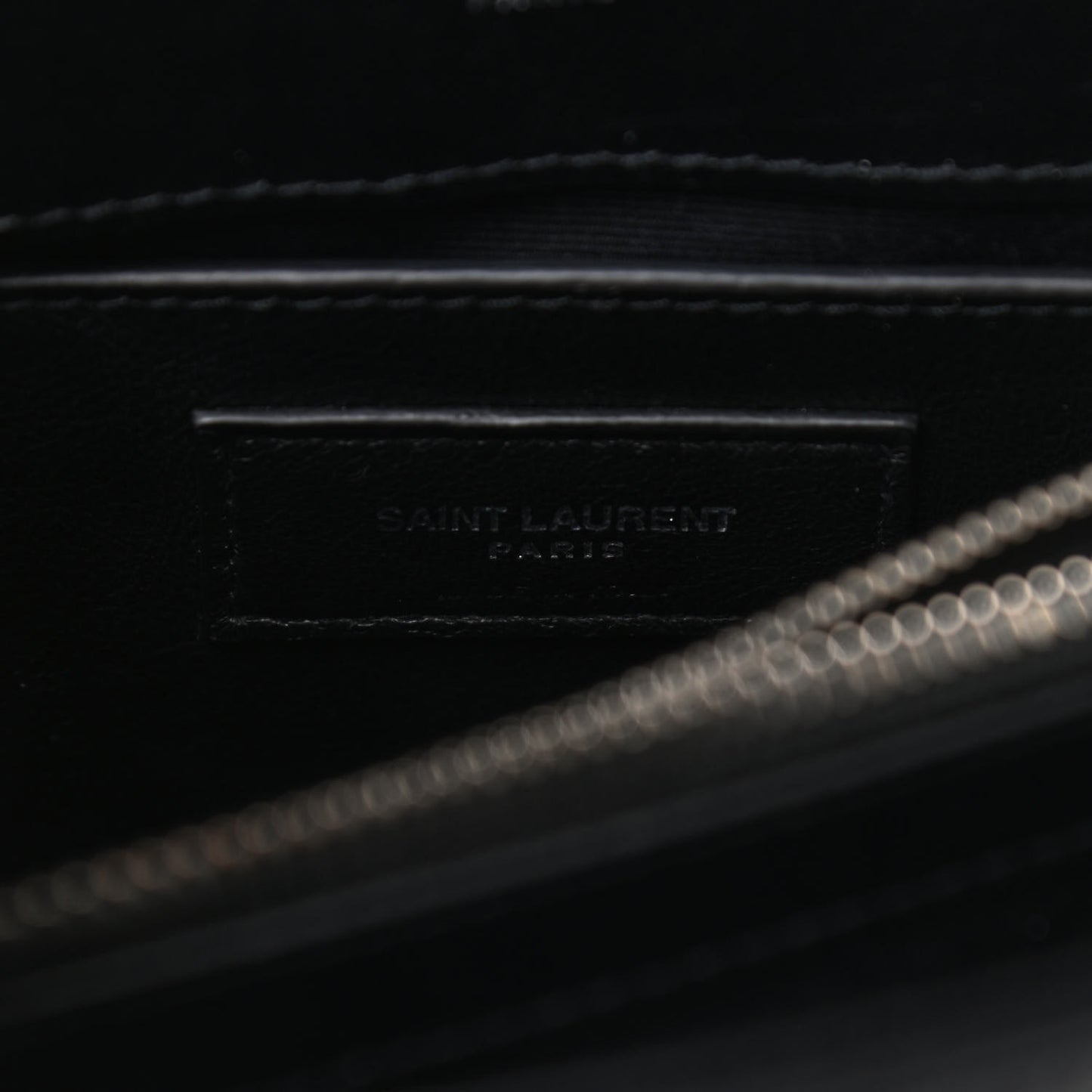 Calfskin Y Quilted Monogram Small Loulou Chain Satchel Black