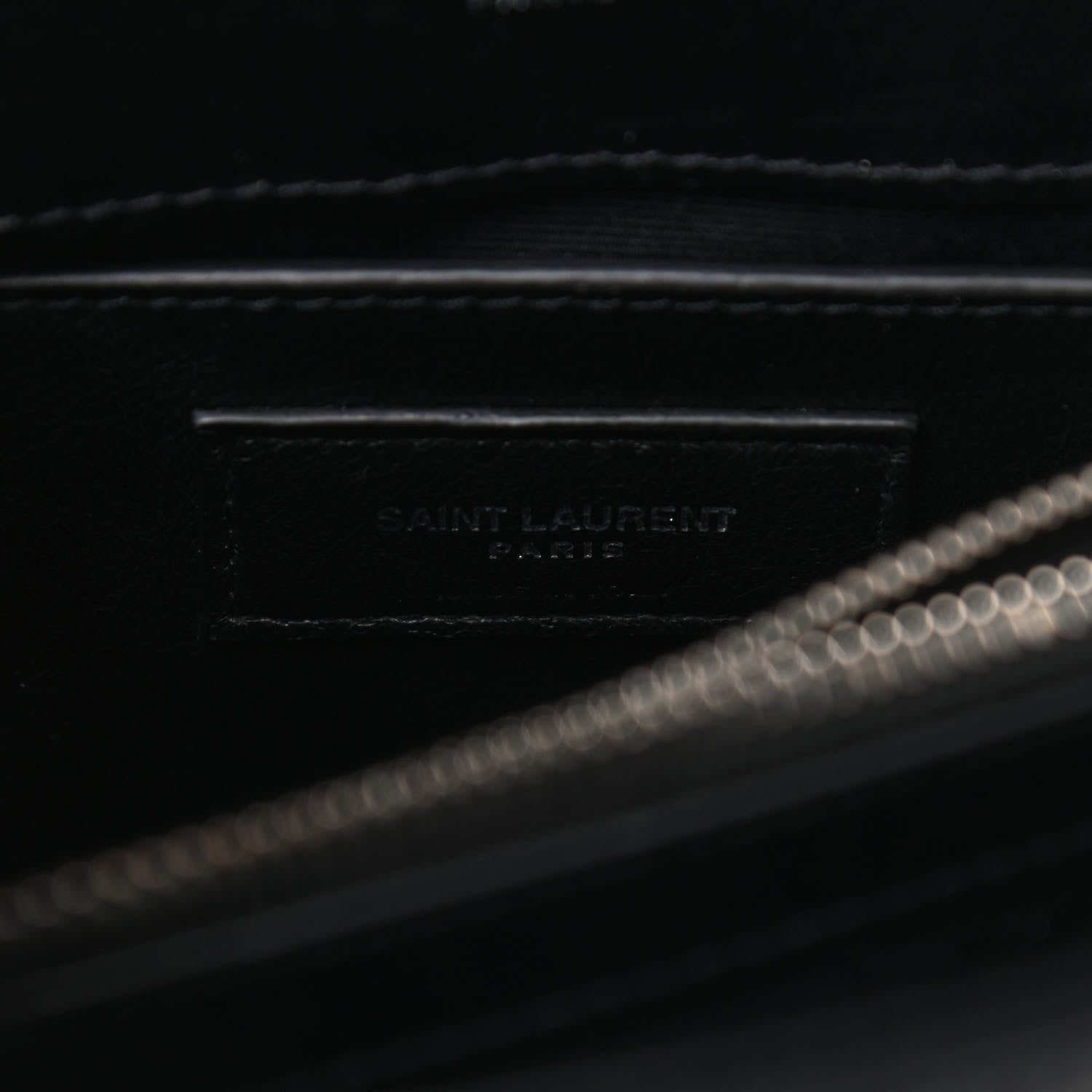 Saint Laurent Calfskin Y Quilted Monogram Small Loulou Chain Satchel Black 8 of 10