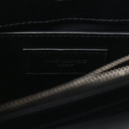 Saint Laurent Calfskin Y Quilted Monogram Small Loulou Chain Satchel Black 8 of 10