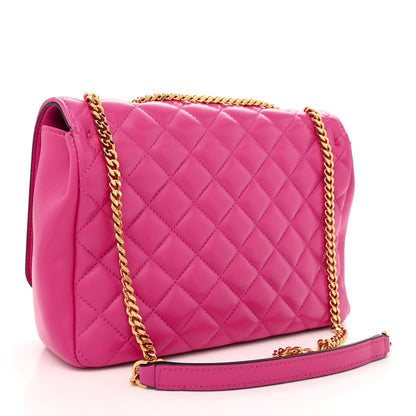 Versace Nappa Quilted Medusa Chain Crossbody Pink 3 of 12