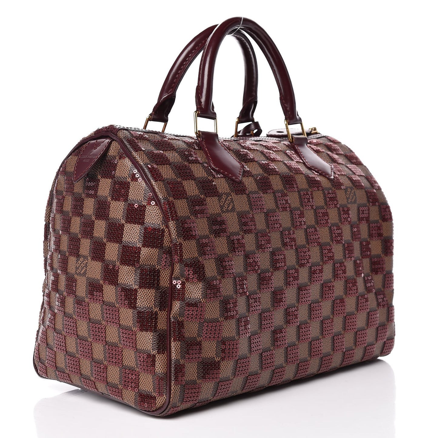 Damier Paillettes Speedy 30 Rouge