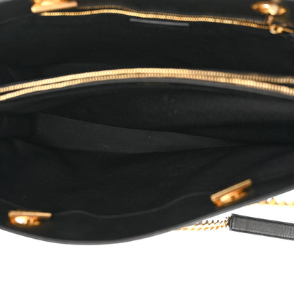 Saint Laurent Soft Calfskin Monogram Cassandre Shopper Black 5 of 23