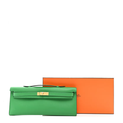 Hermes Swift Kelly Cut Clutch Pochette Bambou 8 of 8