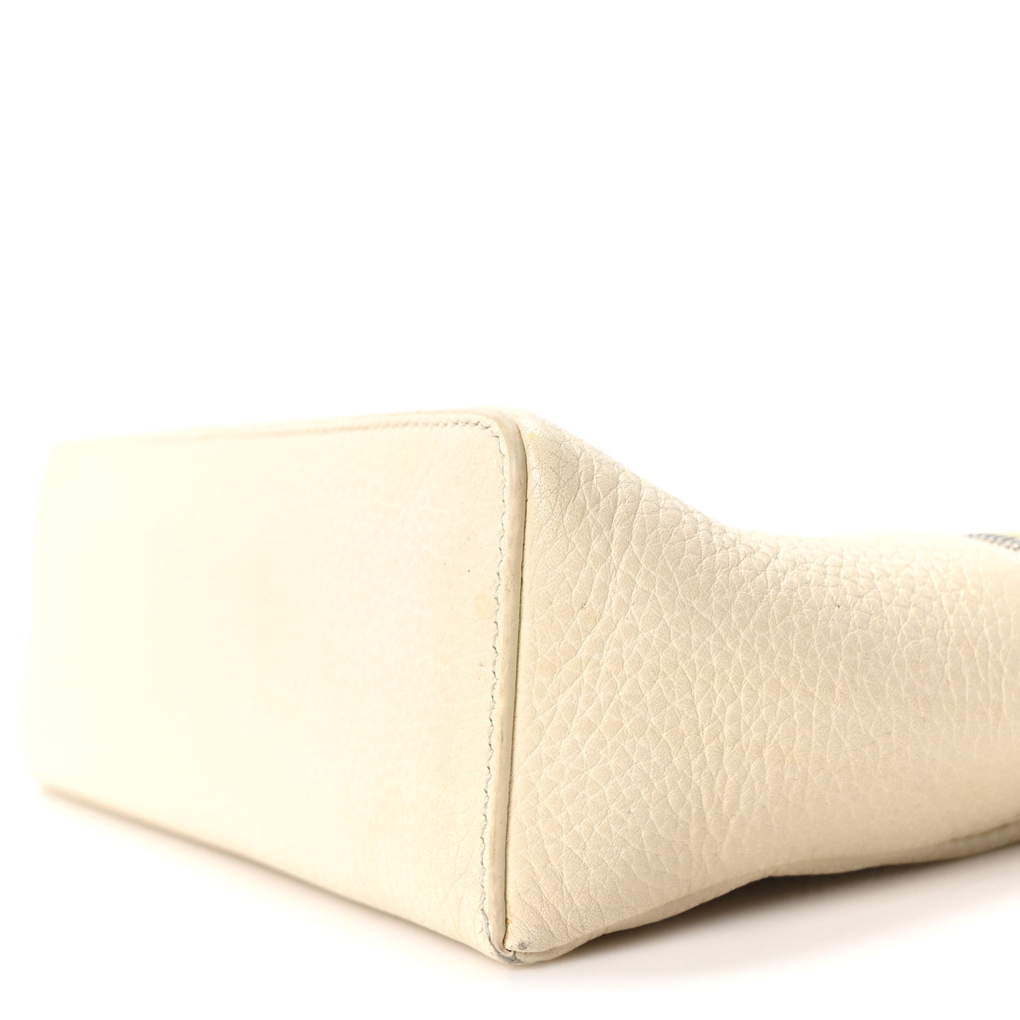 Grained Calfskin L19 Extra Pocket Pouch Whisper White