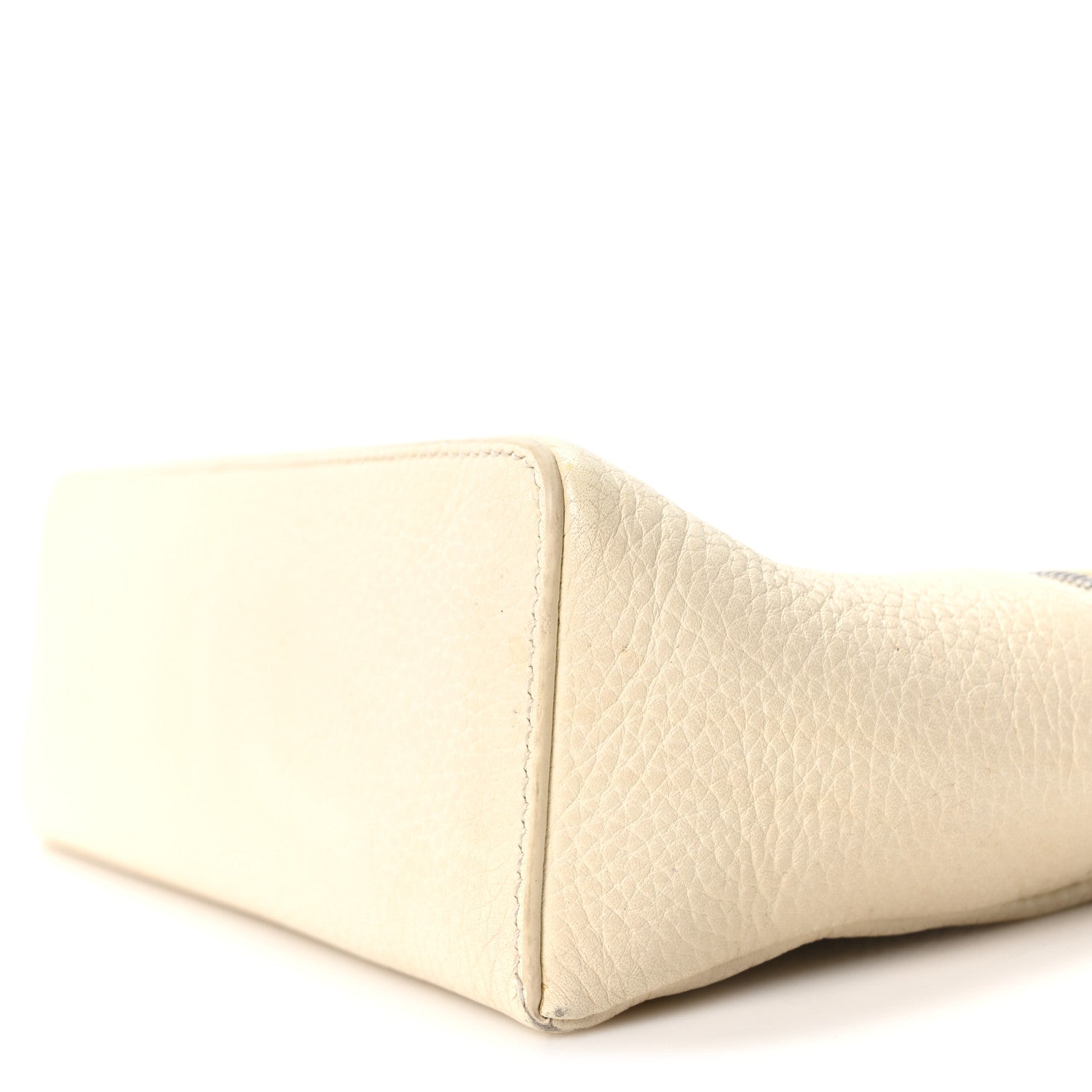 Loro Piana Grained Calfskin L19 Extra Pocket Pouch Whisper White 9 of 10