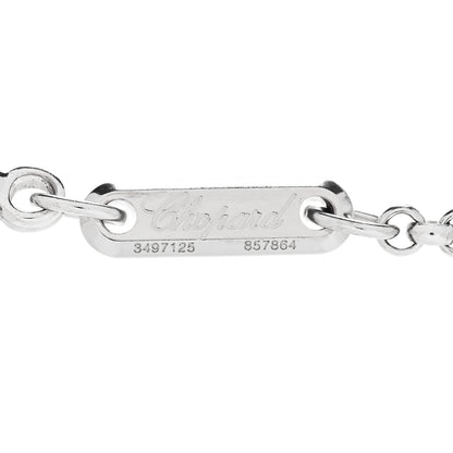 Chopard 18K White Gold Diamond Happy Diamonds Hamsa Bracelet 5 of 5