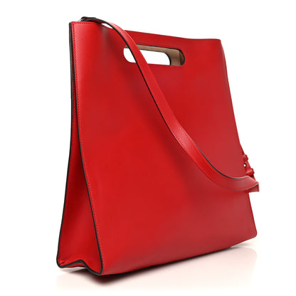 Gucci Calfskin Embossed Medium XL Tote Red 2 of 5