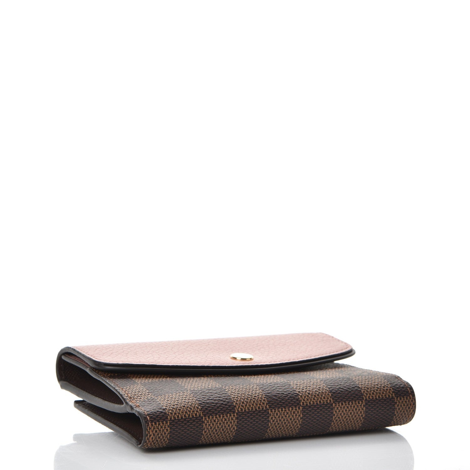 Louis Vuitton Damier Ebene Normandy Compact Wallet Rose Ballerine 4 of 9