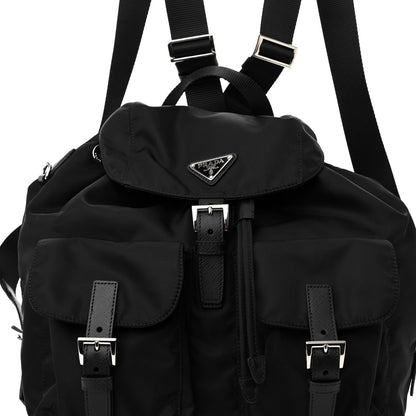 Prada Re-Nylon Saffiano Medium Backpack Black 7 of 9