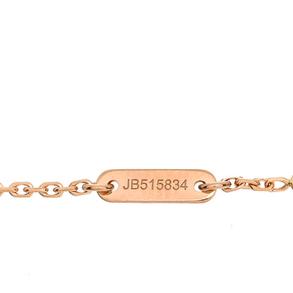 Van Cleef & Arpels 18K Rose Gold Carnelian Sweet Alhambra Heart Bracelet 3 of 4
