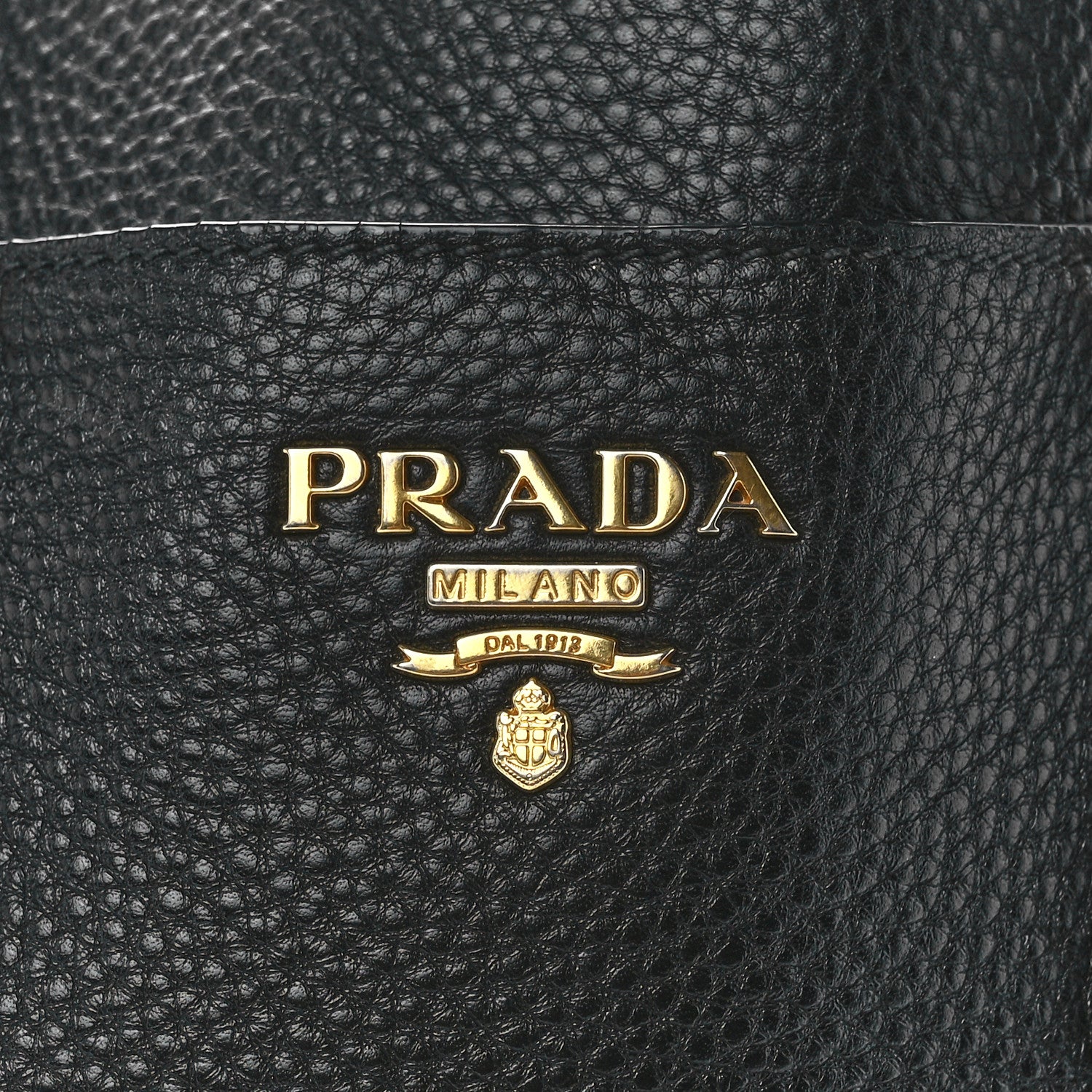 Prada Vitello Daino Tote Black 7 of 17