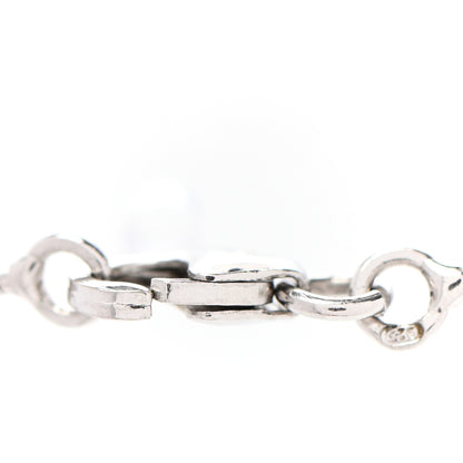 Hermes Palladium Lacquered Cage d'H Pendant Necklace Ecru 8 of 8