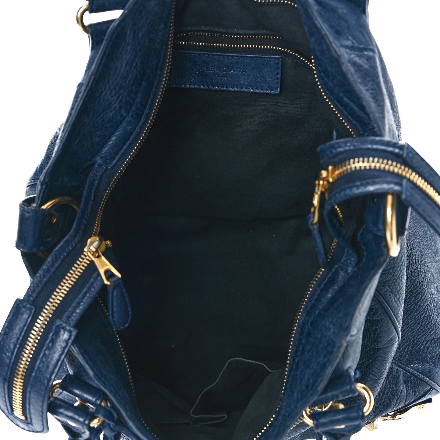 Agneau Giant 12 Gold Hardware Velo Bleu Obscur