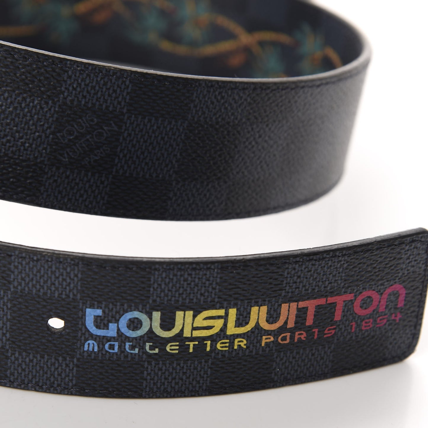 Damier Cobalt Jungle 40mm Reversible Belt 85 34