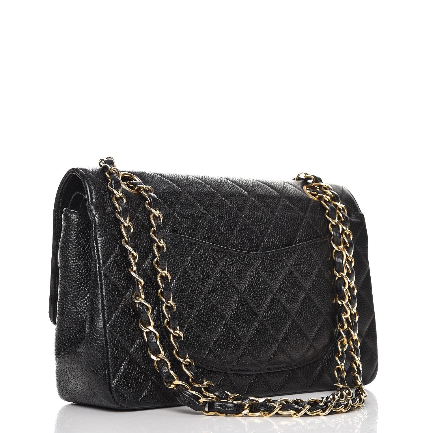 Chanel Caviar Quilted Medium Double Flap Black 3 of 9
