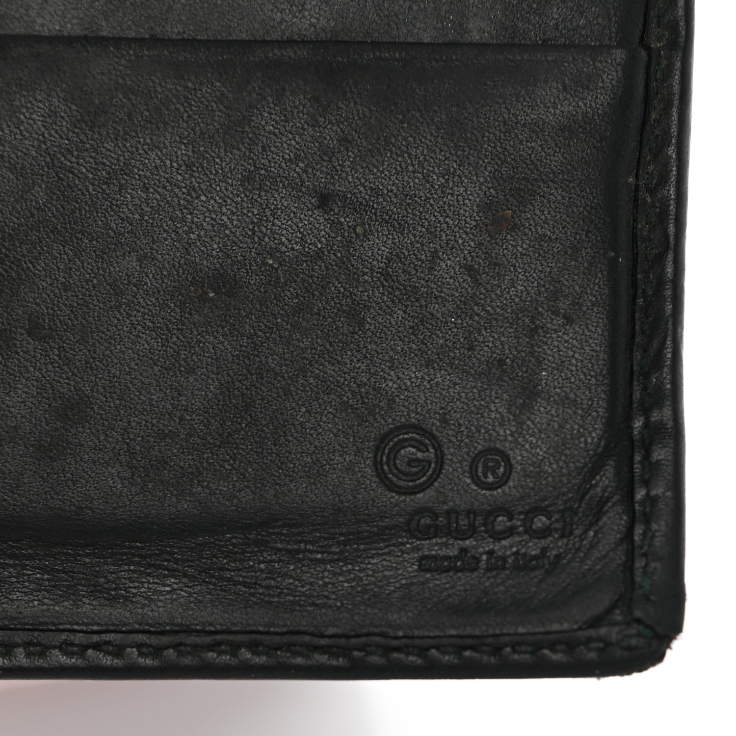 Gucci Guccissima Bi-Fold Wallet Black 5 of 14