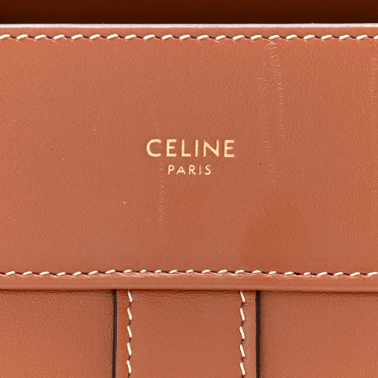 Calfskin Small Cabas De France Tan