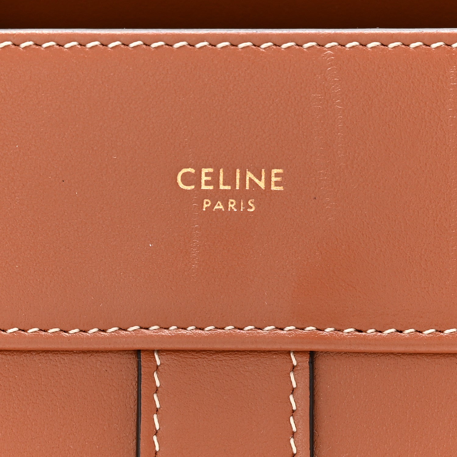 Celine Calfskin Small Cabas De France Tan 6 of 10