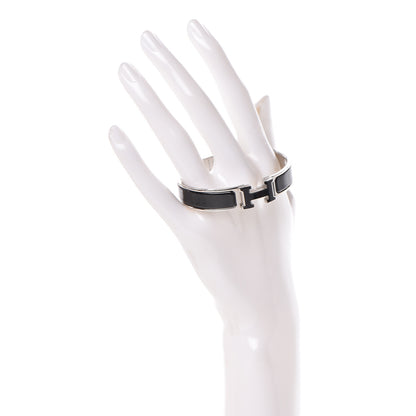 Hermes Enamel Narrow Clic Clac H Bracelet PM Black 2 of 5