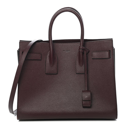 Saint Laurent Grained Calfskin Small Classic Sac De Jour Amaranto 1 of 12