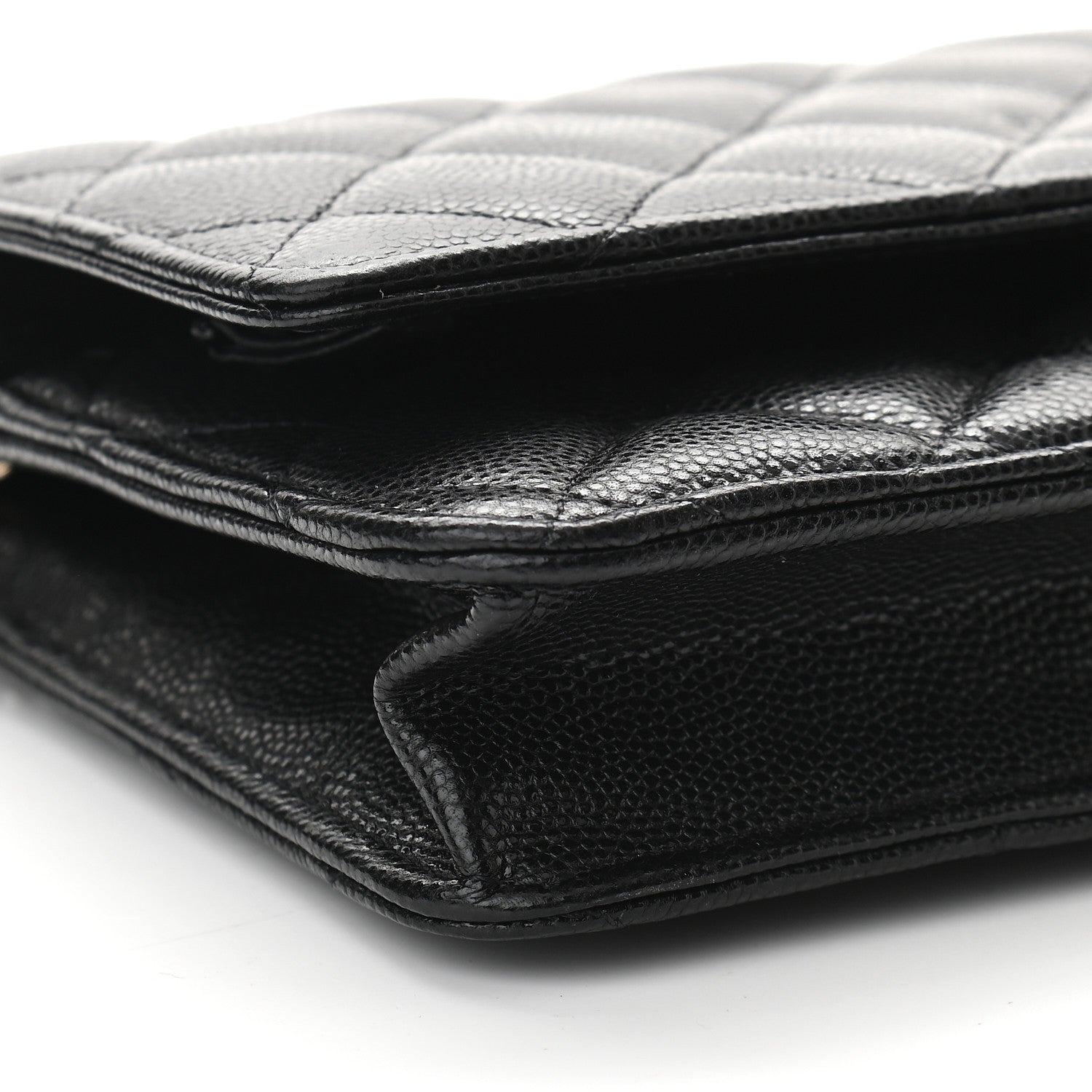 Chanel Caviar Quilted Coco Candy Wallet On Chain WOC Black 9 of 11