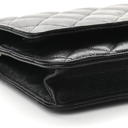 Chanel Caviar Quilted Coco Candy Wallet On Chain WOC Black 9 of 11