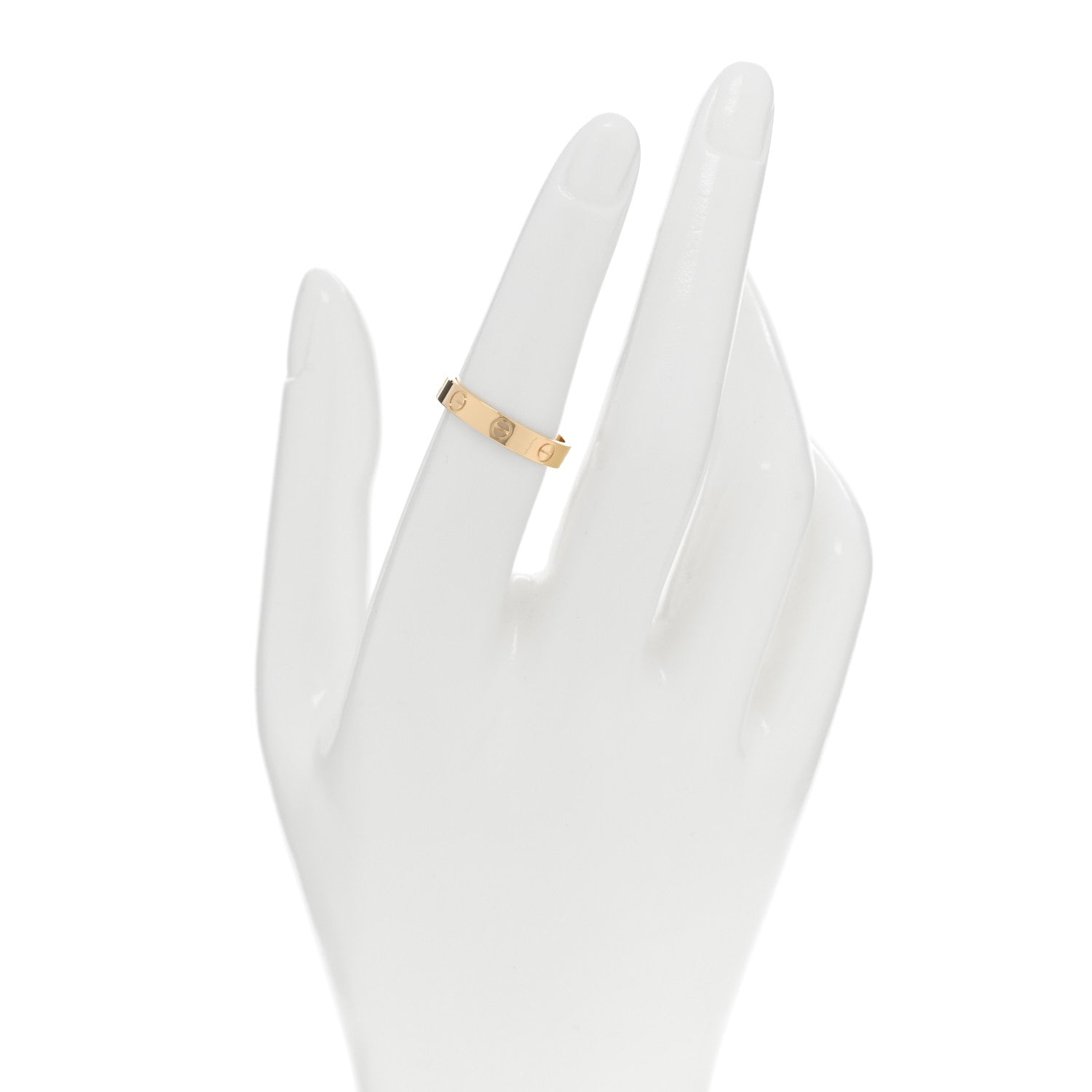 Cartier 18K Yellow Gold 3.5mm LOVE Wedding Band Ring 53 6.5 2 of 5
