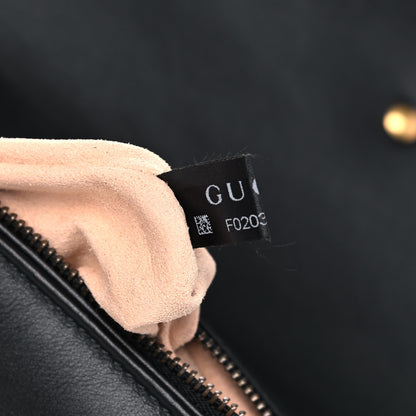 Gucci Calfskin Matelasse Small GG Marmont Shoulder Bag Black 7 of 11