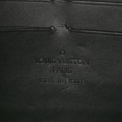 Louis Vuitton Calfskin Graphic Print Twist Chain Wallet White Black White Black 6 of 9