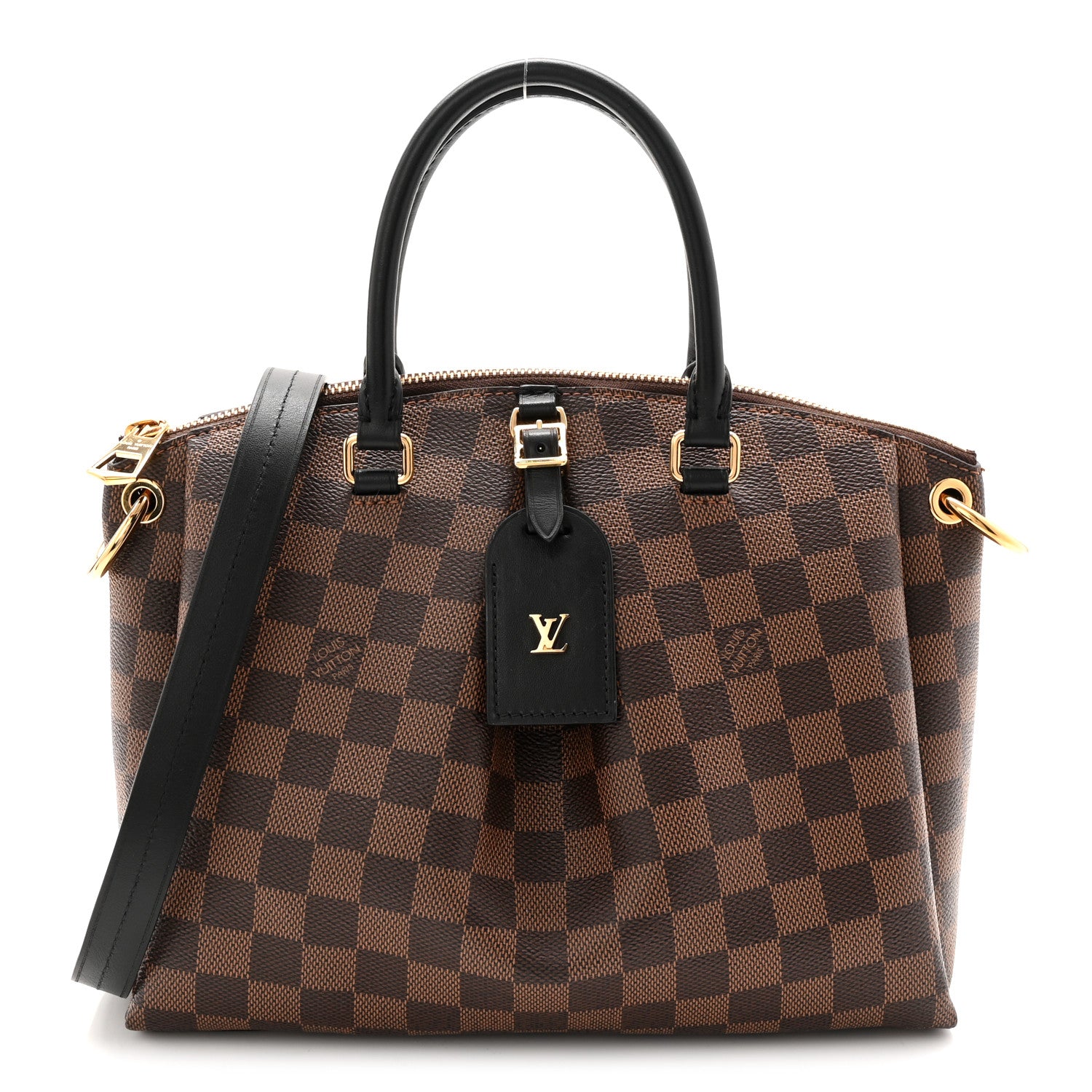 Louis Vuitton Damier Ebene Odeon Tote PM Black 1 of 9
