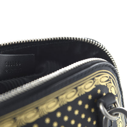 Gucci X SEGA Calfskin GUCCY Stars Mini Dome Shoulder Bag Black Gold 9 of 10