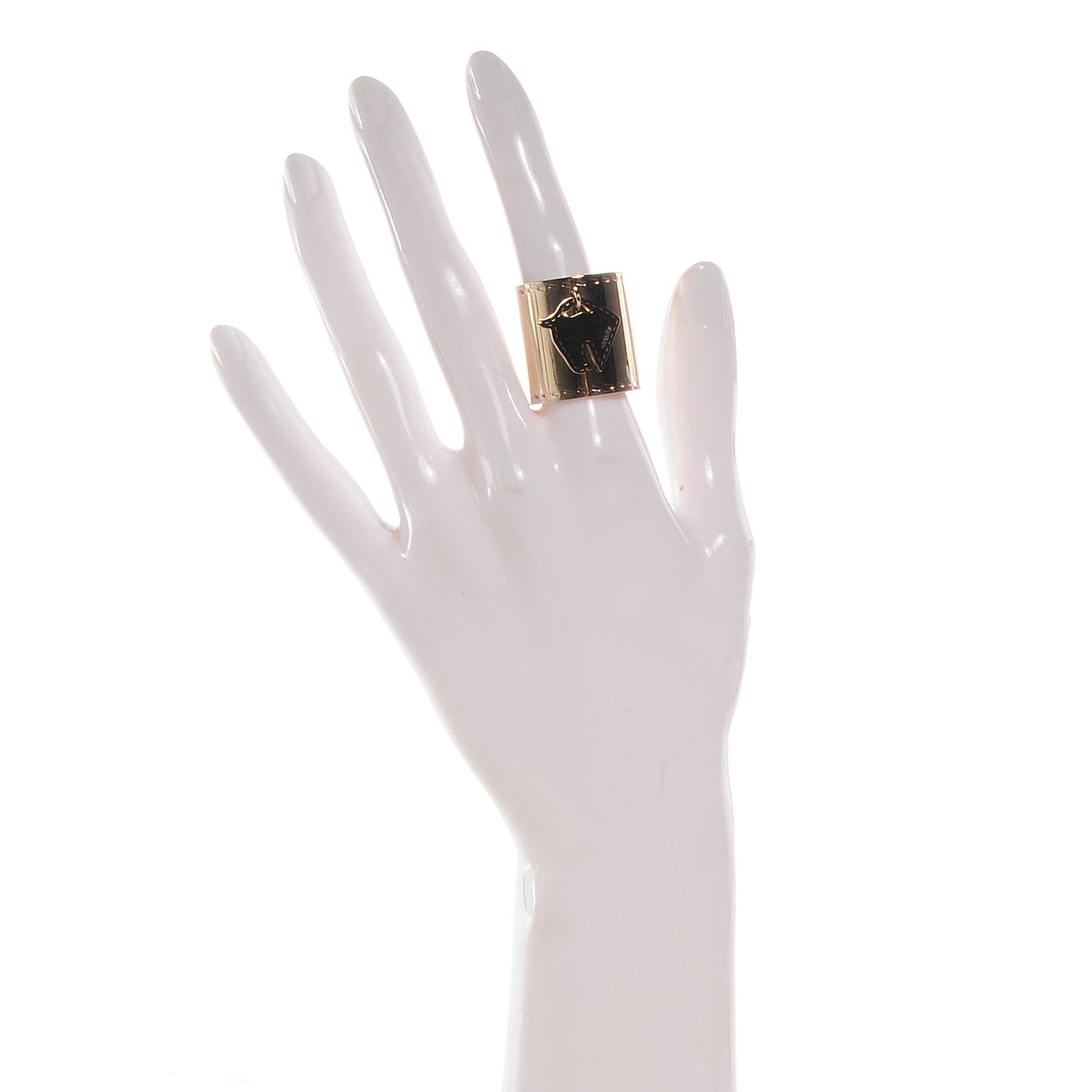 Permabrass Tete de Cheval Horse Charm Scarf Ring