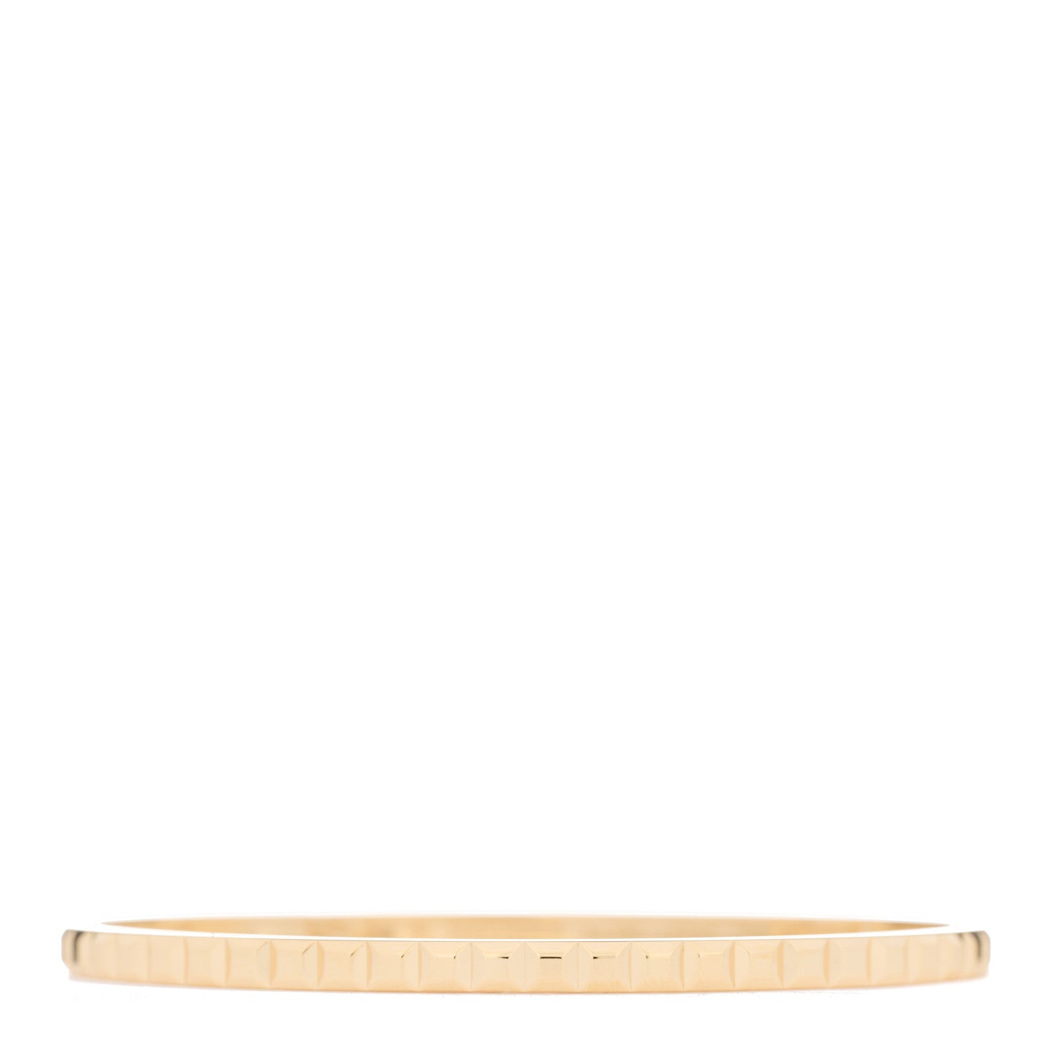 Boucheron 18K Yellow Gold Small Quatre Clou de Paris Bangle Bracelet 1 of 3
