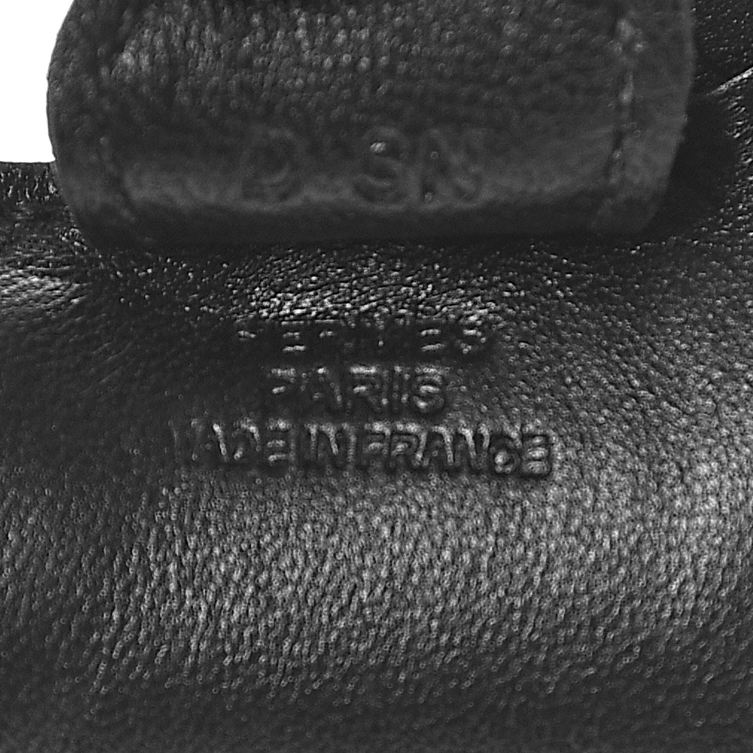 Hermes Milo Lambskin Grigri Rodeo Horse Bag Charm PM So Black 3 of 6