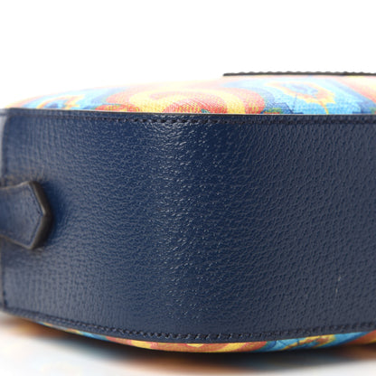 Gucci GG Supreme Kaleidoscope Calfskin Script Logo Gucci 100 Camera Bag Blue Orange Multicolor Blue Agata 8 of 9