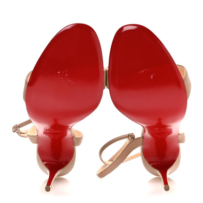 Christian Louboutin Nappa Loubigirl 100 Sandals 40.5 Nude 6 of 7