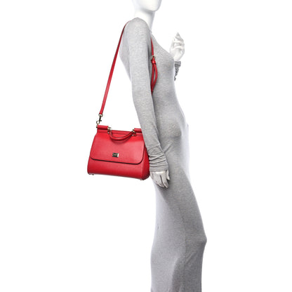 Dolce & Gabbana DOLCE GABBANA Dauphine Medium Miss Sicily Satchel Dark Red 2 of 9