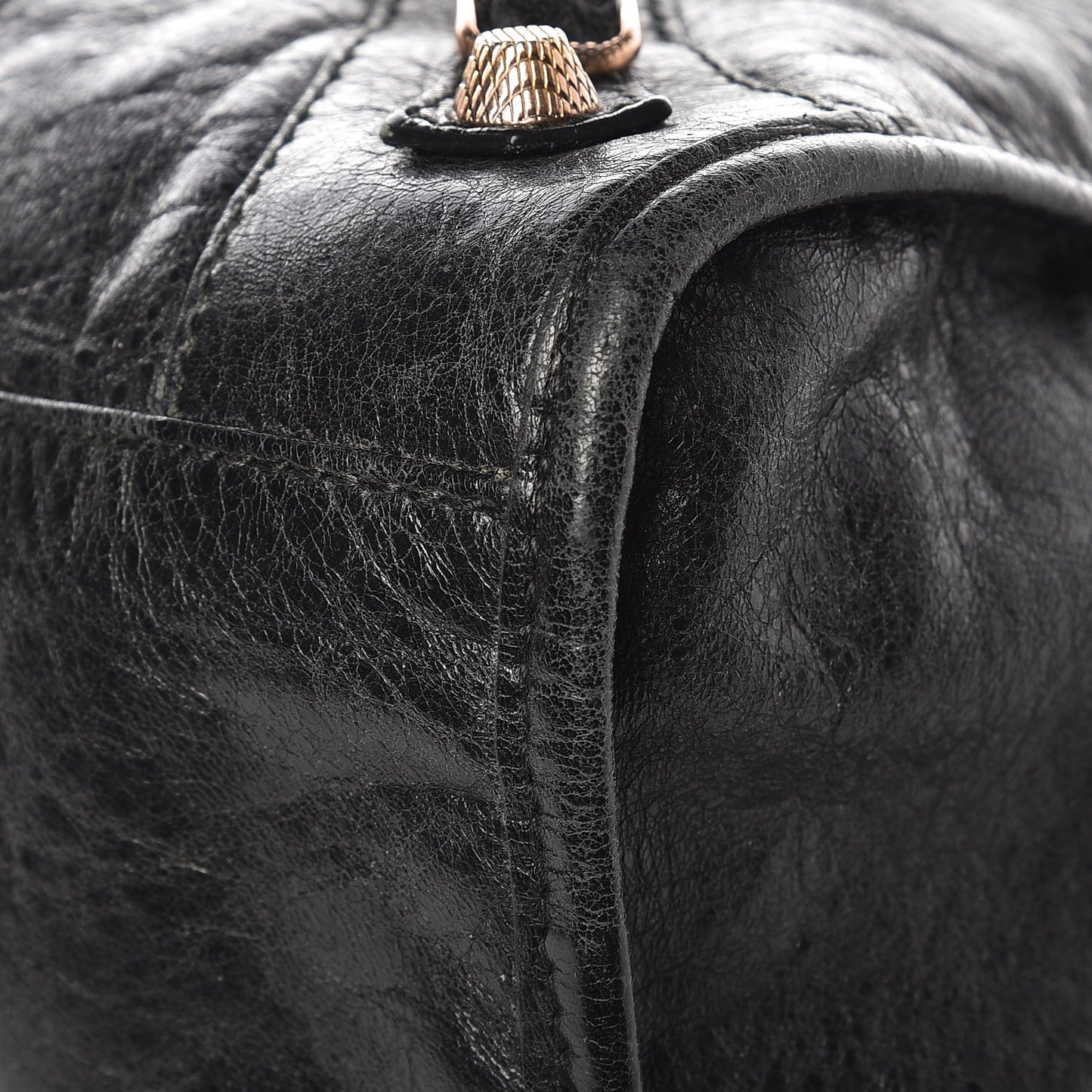 Agneau Giant 12 Rose Gold Hardware City Black