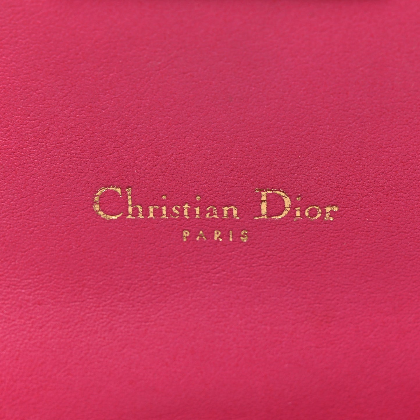 Patent Cannage Miss Dior Promenade Pouch Fuchsia