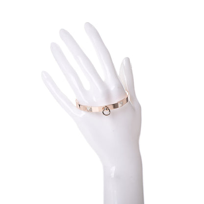 Hermes 18K Rose Gold Diamond PM Collier De Chien Bracelet SH 2 of 5