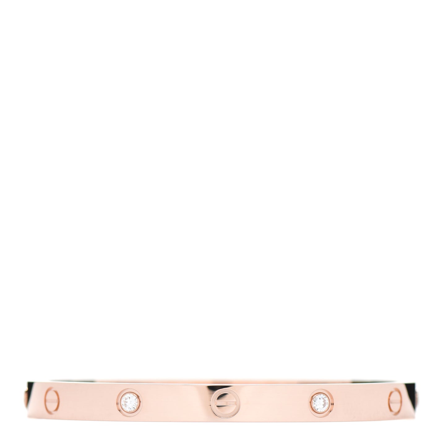 18K Pink Gold 4 Diamond LOVE Bracelet 18